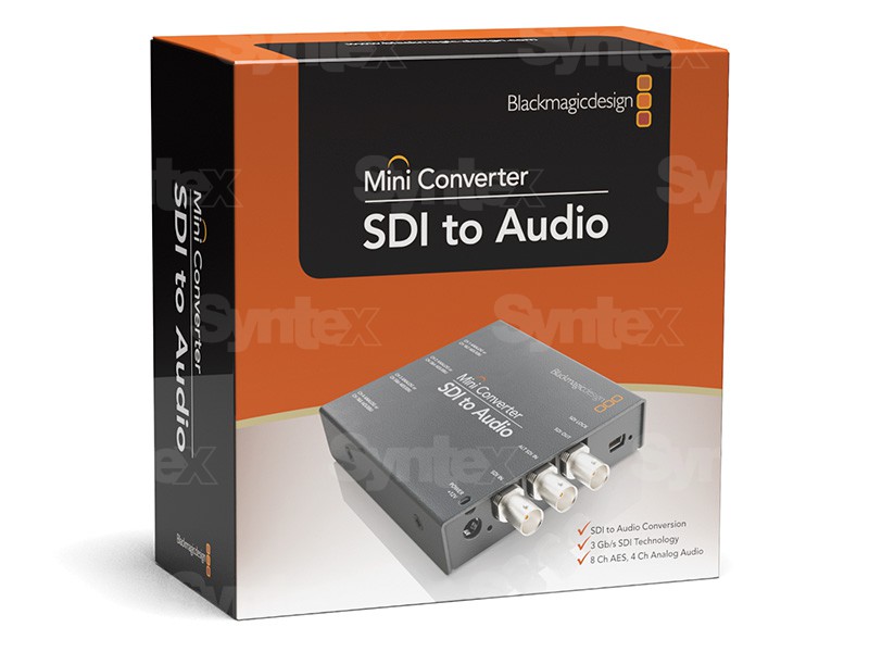 Mini Converter SDI to Audio connectors