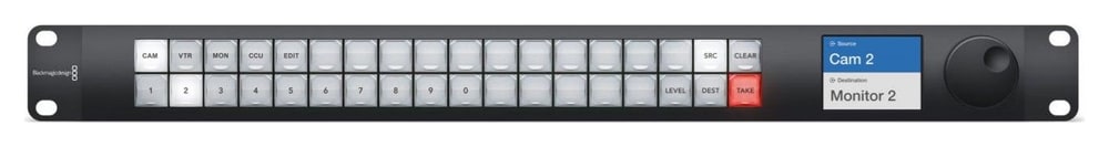 Blackmagic Videohub Master Control Pro – Neposredni vnos z gumbi