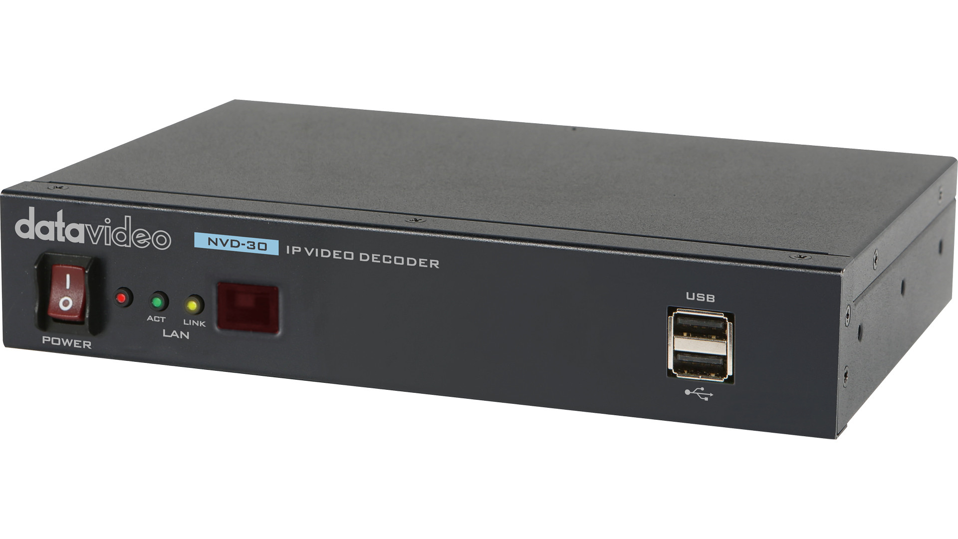 Datavideo NVD-30 – pogled od spredaj in s strani