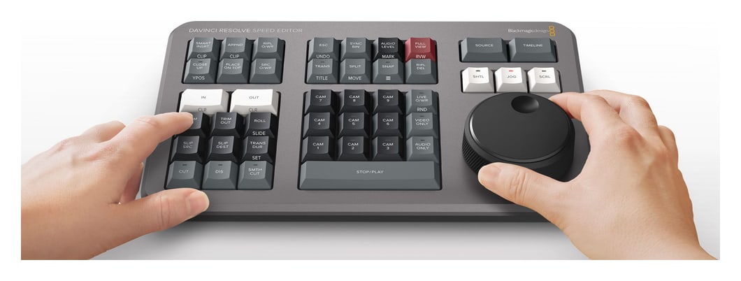 DaVinci Resolve Speed Editor – Iskalno kolo za sprotno obrezovanje