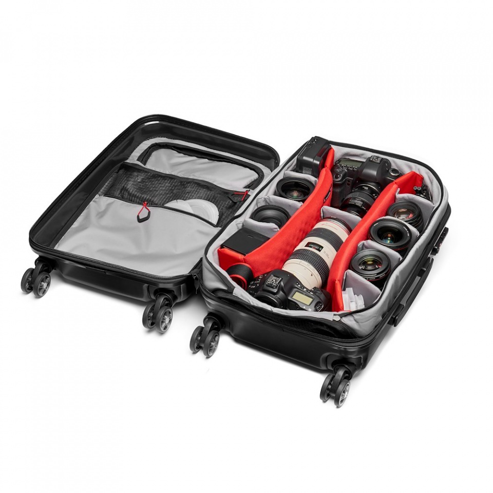 Odprta torba Manfrotto Spin-55 z urejenim predalom za fotoaparat