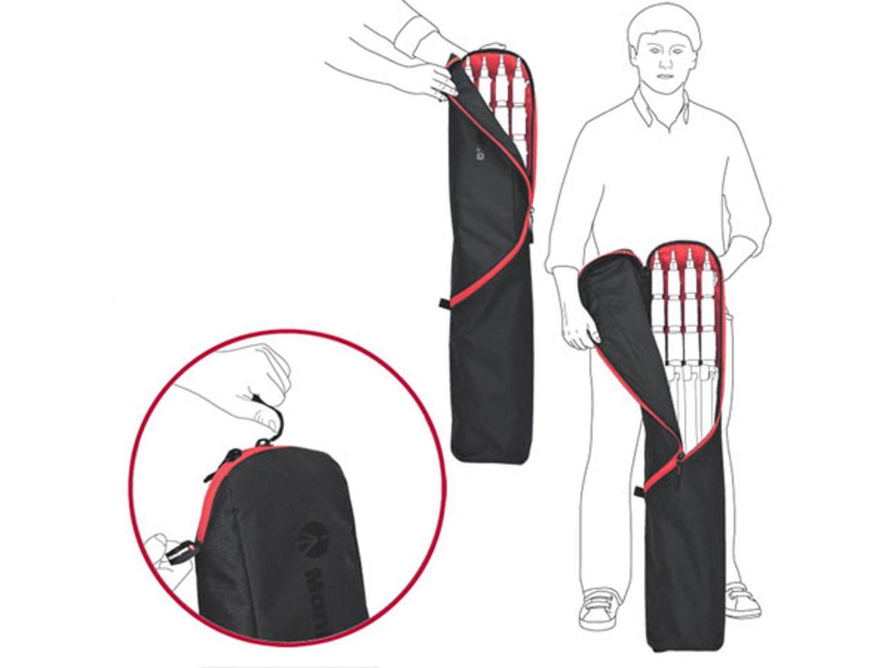 Odprta torba Manfrotto MB LBAG90 s štirimi kompaktnimi stojali