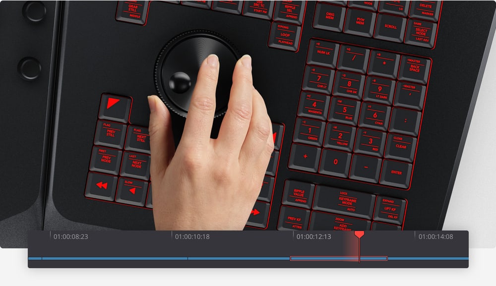 DaVinci Advanced Panel Keycaps – Polno izkoriščanje funkcij DaVinci Resolve 17