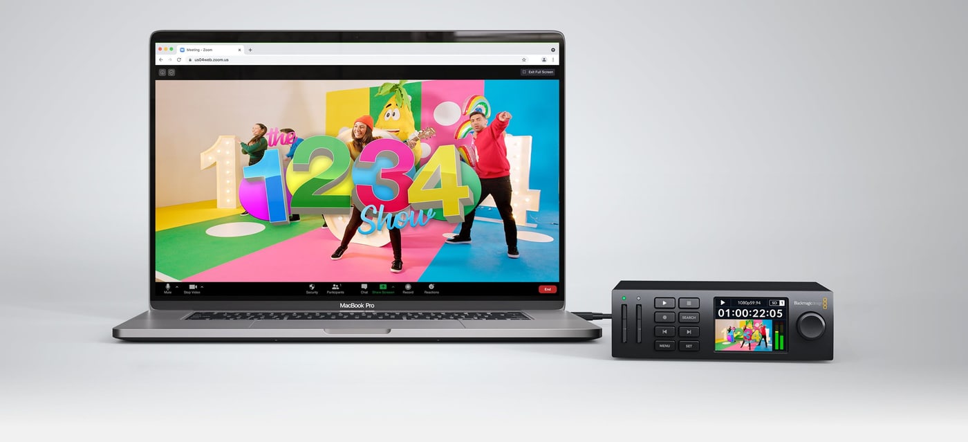 HyperDeck Studio HD Mini – Izhod kot spletna kamera