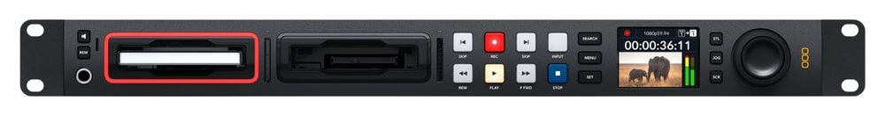HyperDeck Studio HD Pro – Kovinski iskalni kolešček s sklopko