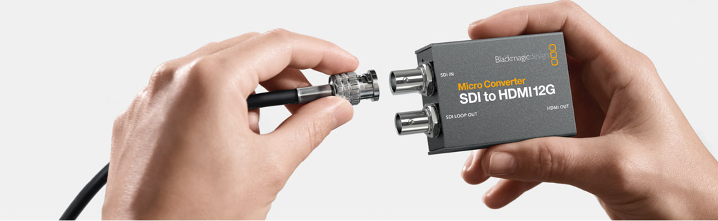 Kompakten Blackmagic Micro Converter SDI na HDMI 12G