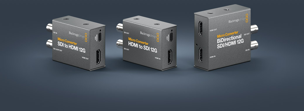 Družina Blackmagic Micro Converter 12G