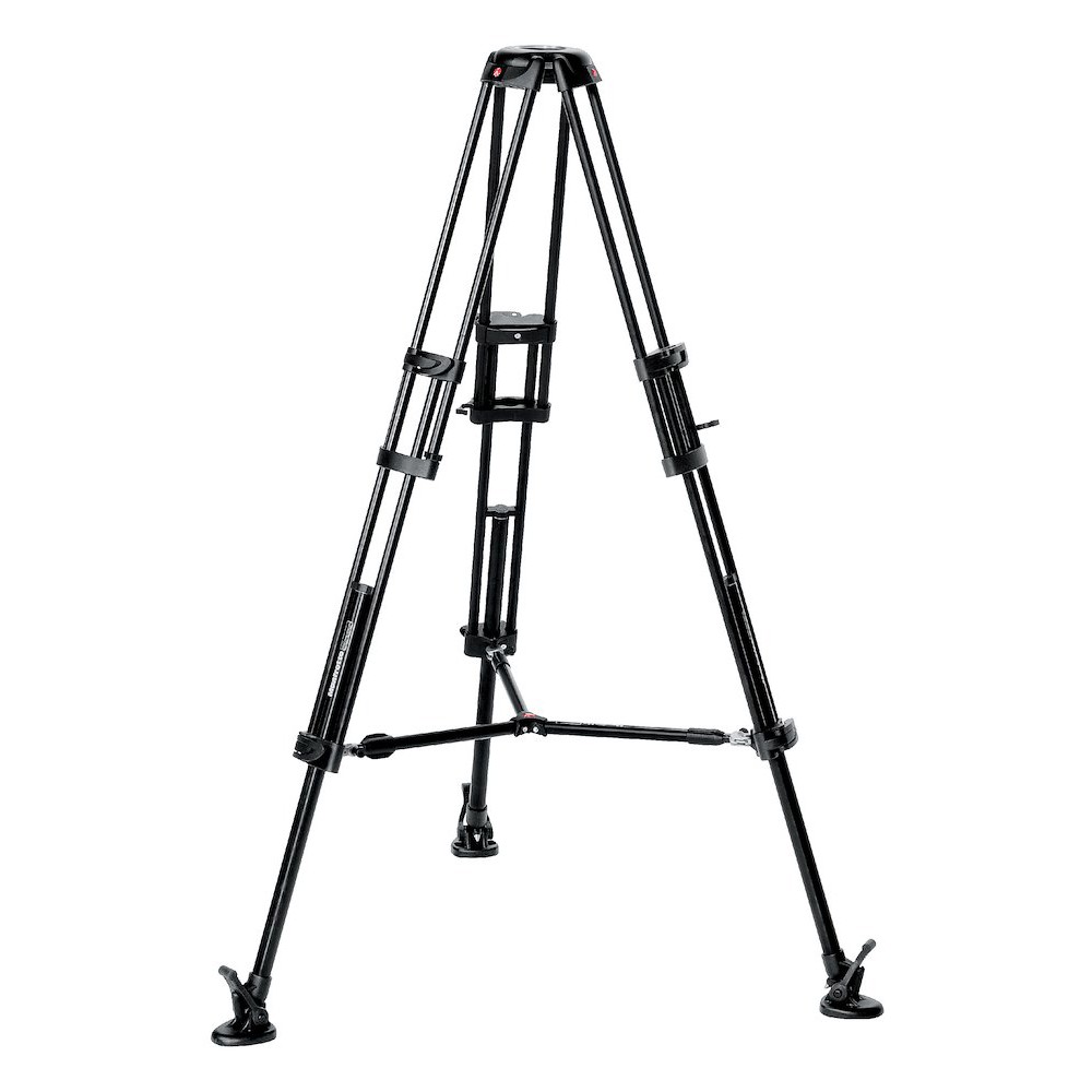 Priloženo aluminijasto stojalo Manfrotto 546B z dvojnimi nogami