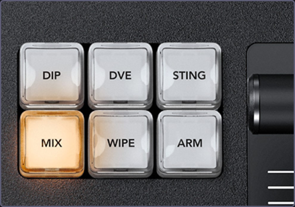 ATEM 2 M/E Advanced Panel 40 – Prehodi z eno tipko