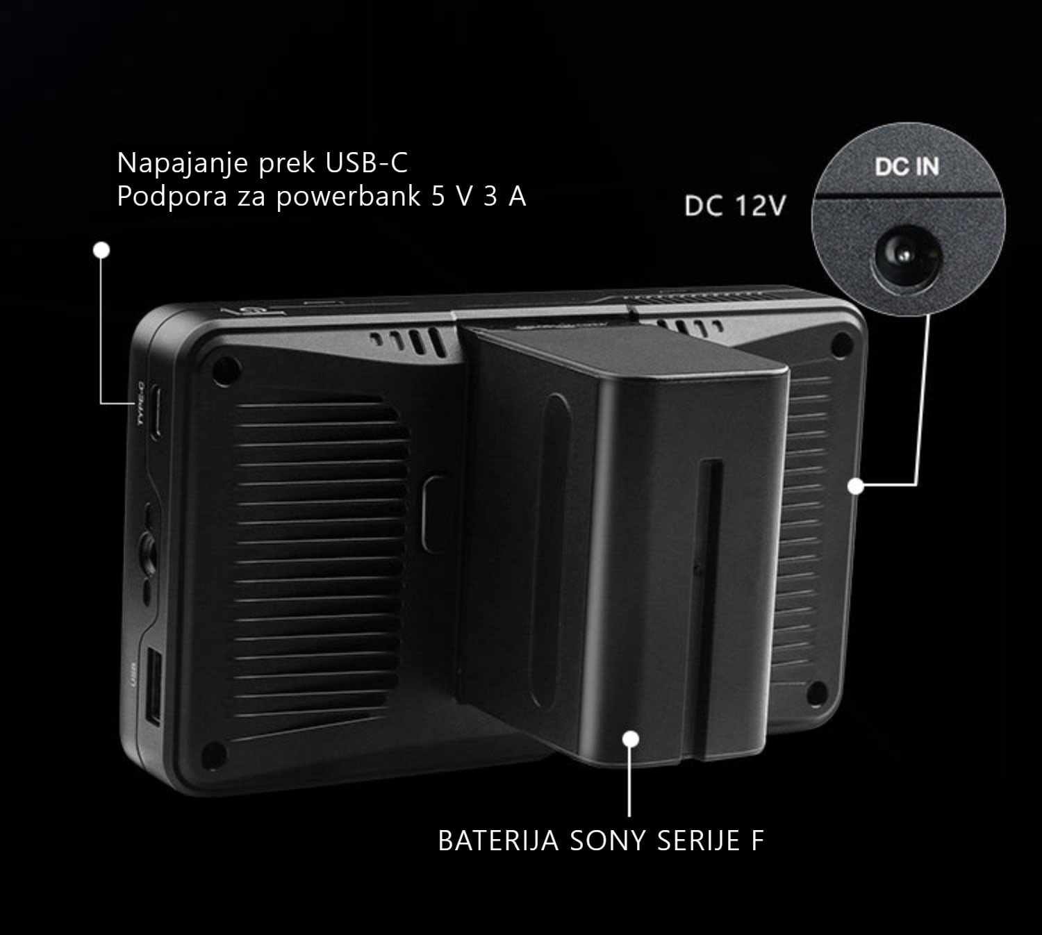 Desview U6 – Več načinov napajanja