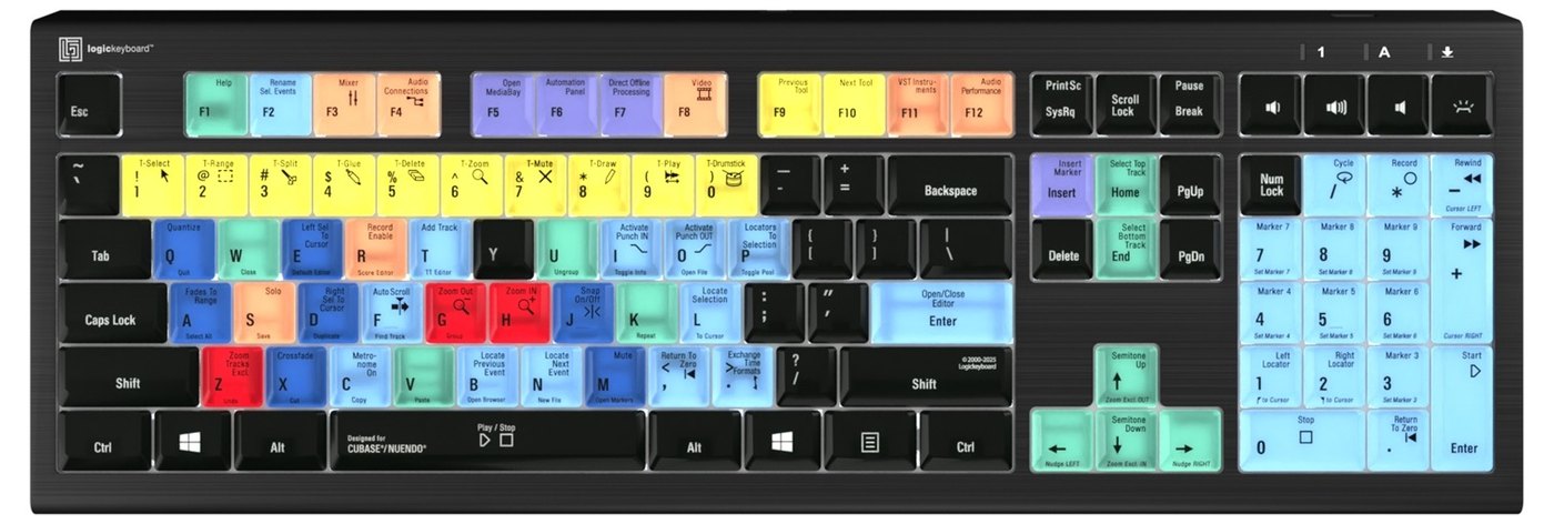 Razporeditev bližnjic za Steinberg Cubase in Nuendo