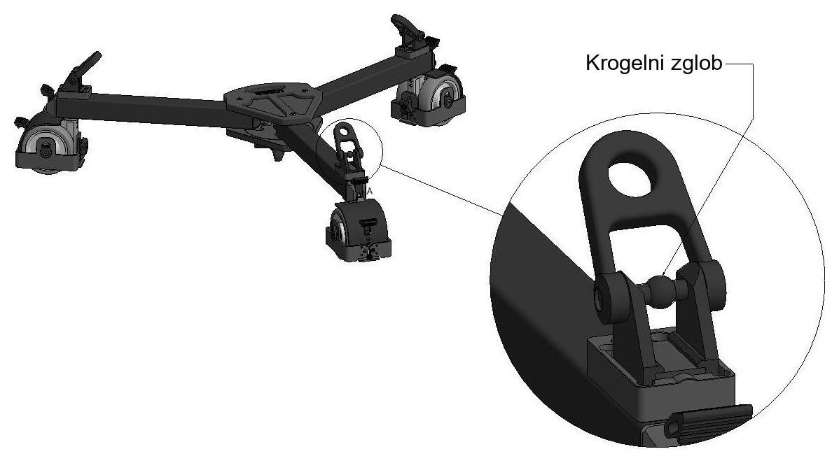 Cartoni D837 voziček Studio – Krogelni zglob