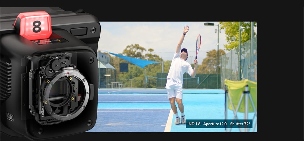 Blackmagic Design Studio Camera 6K Pro – Vgrajeni filtri ND