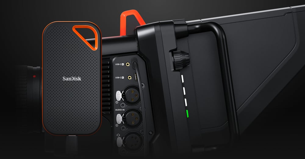 Blackmagic Design Studio Camera 4K Pro G2 – Snemanje Blackmagic RAW na diske USB