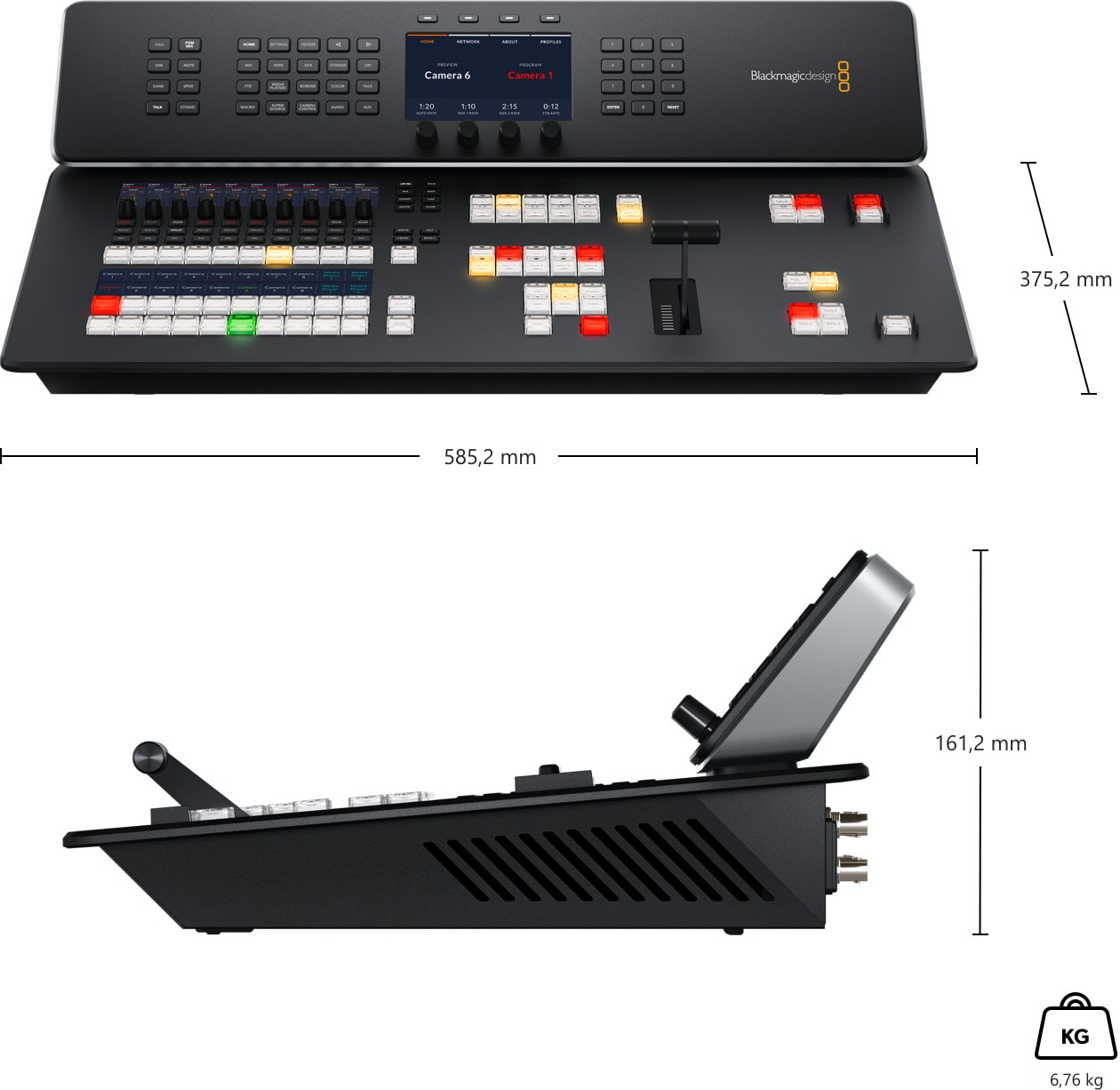 ATEM Television Studio HD8 2TB – Mere in teža