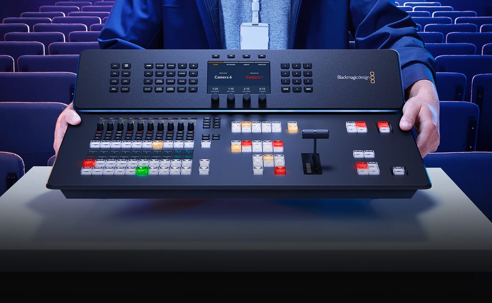 ATEM Television Studio HD8 2TB – Oddajna plošča s T-barom