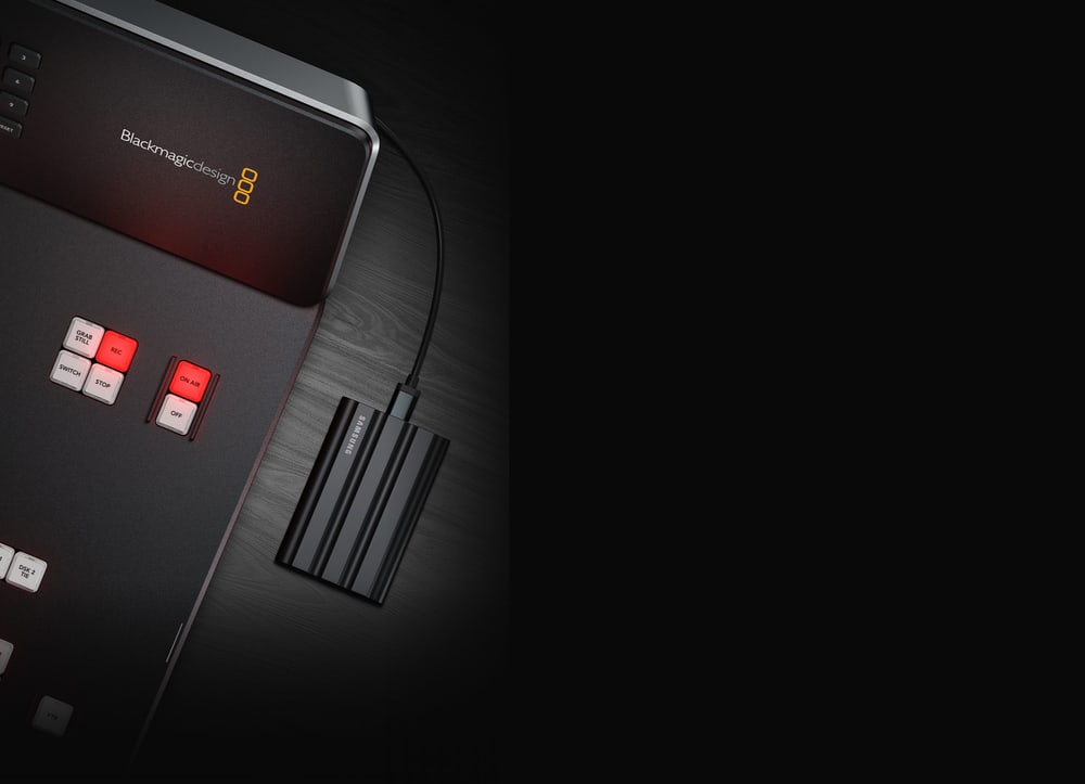 ATEM Television Studio HD8 ISO 2TB – Snemanje na vgrajeni pomnilnik in diske USB