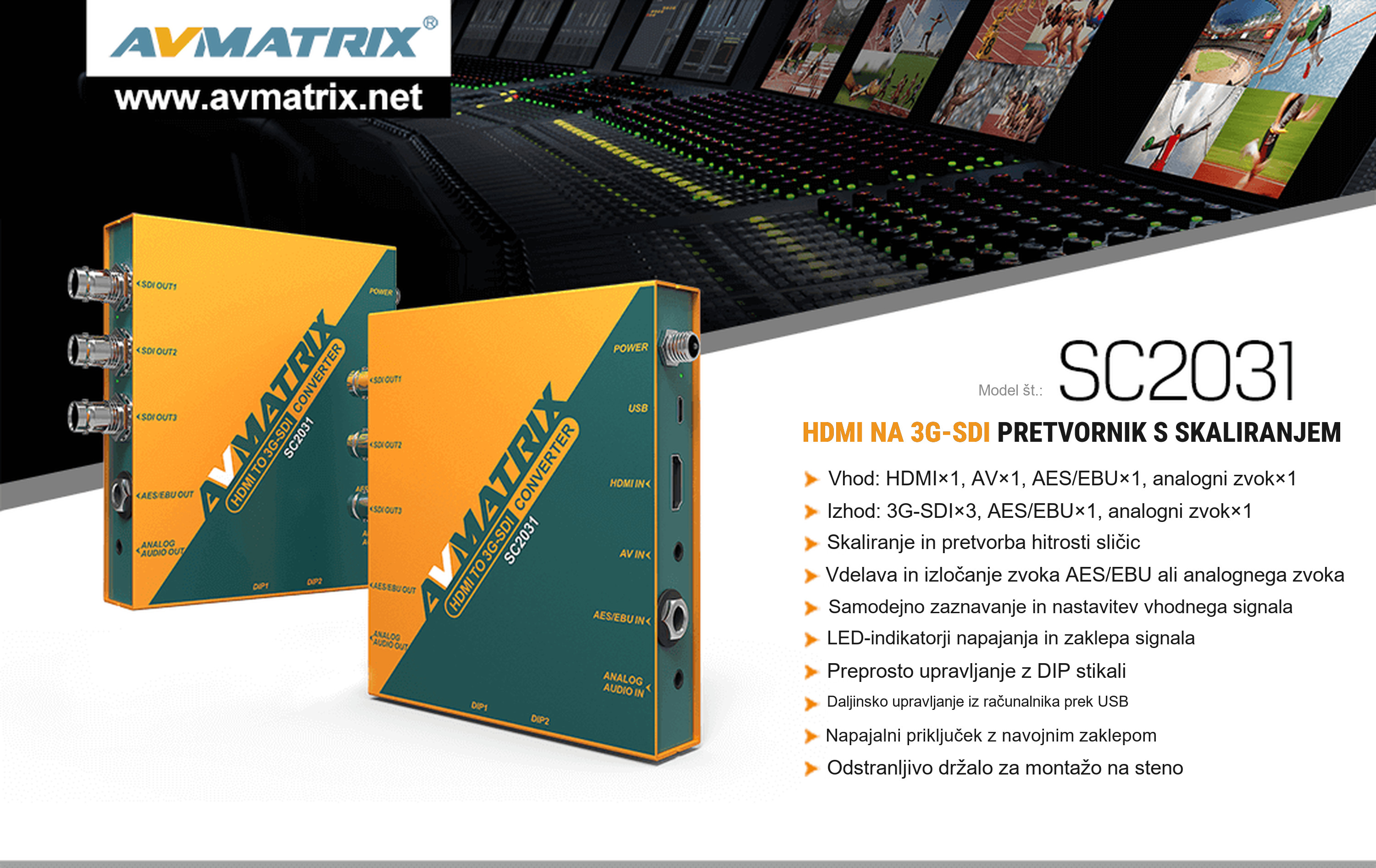 AVMATRIX SC2031 – infografika