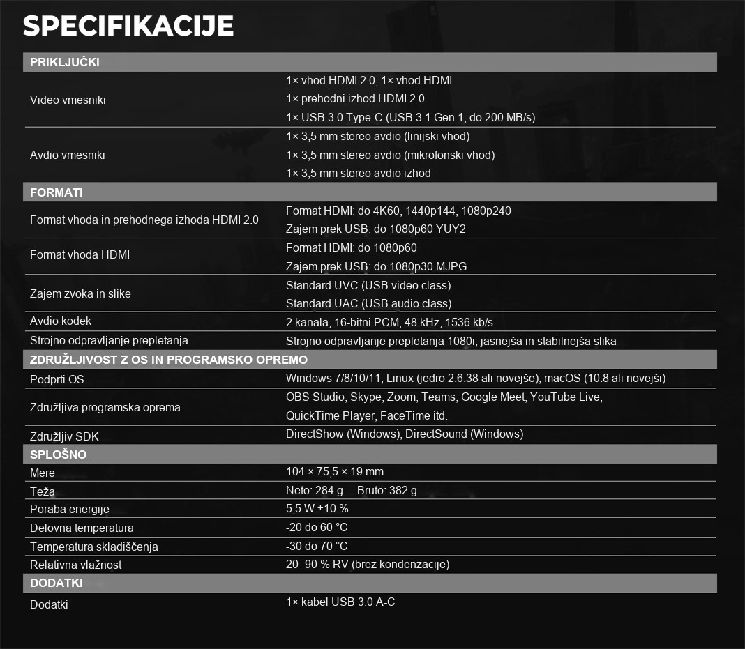 AVMATRIX UC2218-4K – infografika