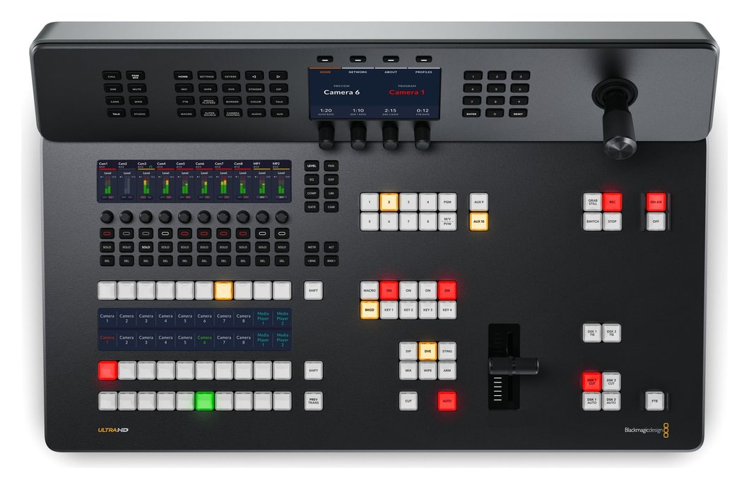ATEM Television Studio 4K8 2TB – Oddajna plošča s T-barom