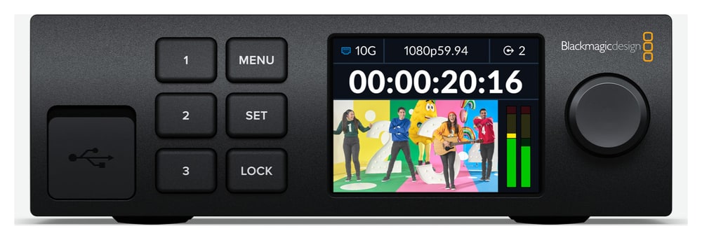 Blackmagic 2110 IP Converter 3x3G – Usmerjanje in diagnostika kar v racku