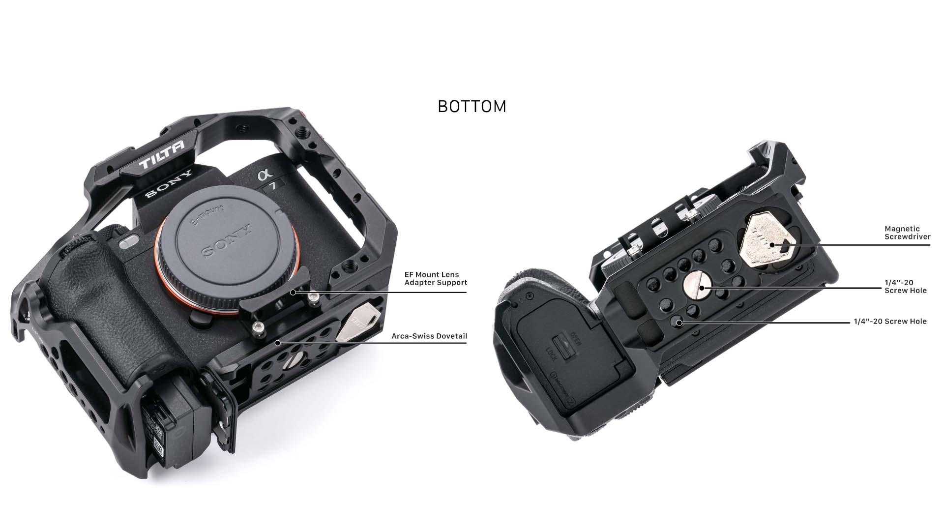 Camera Cage for Sony a7 IV Basic Kit - Black Camera Cage for Sony a7 IV Basic Kit - Black