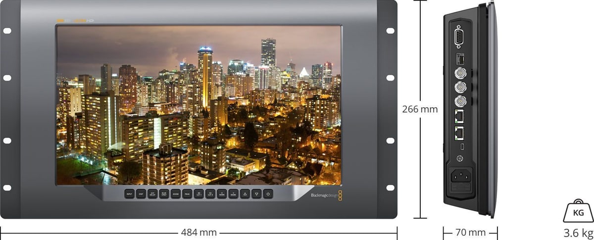 SmartView 4K – Mere in teža