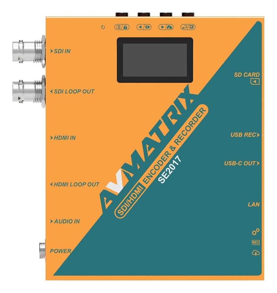 AVMATRIX SE2017 – Sprednja plošča z zaslonom