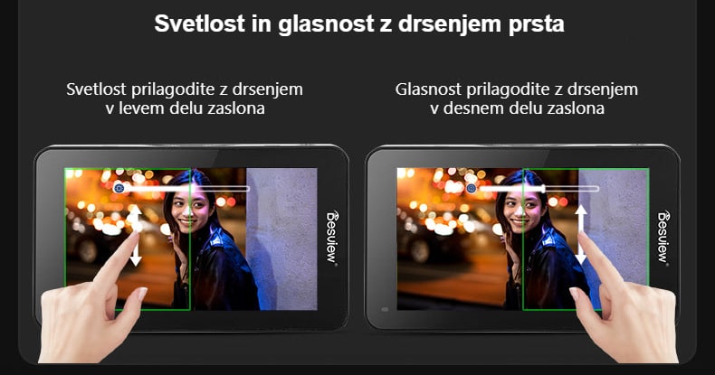 Svetlost in glasnost pod prstom