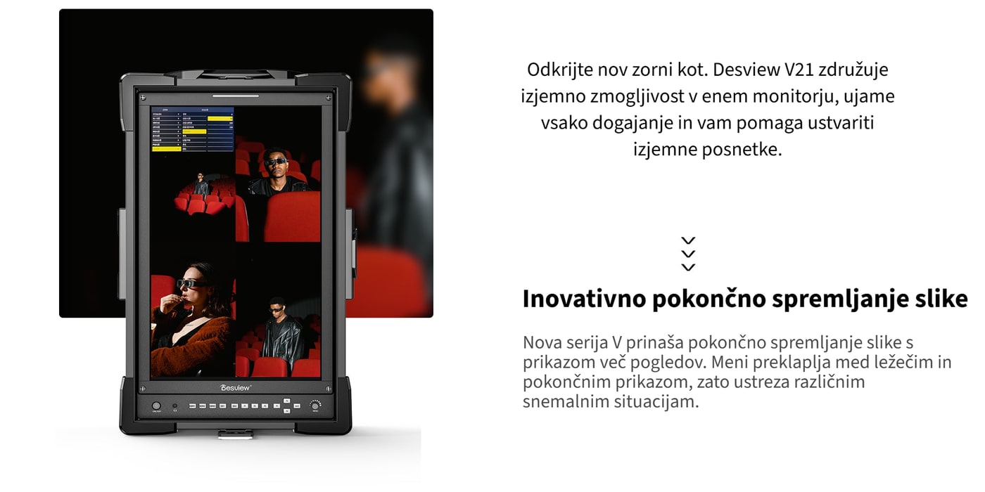 Pokončni monitor za pokončne vsebine