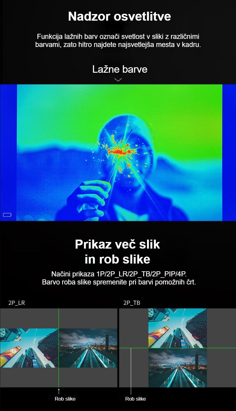 Lažne barve in rob slike