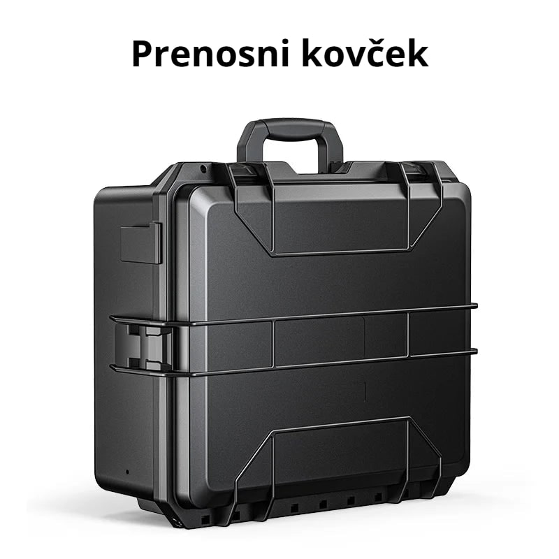Trdi kovček, ki je hkrati stojalo