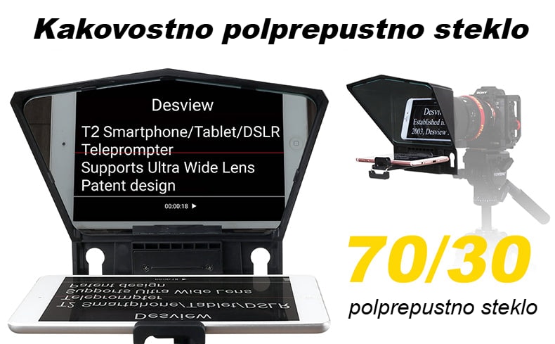 Polprepustno steklo 70/30