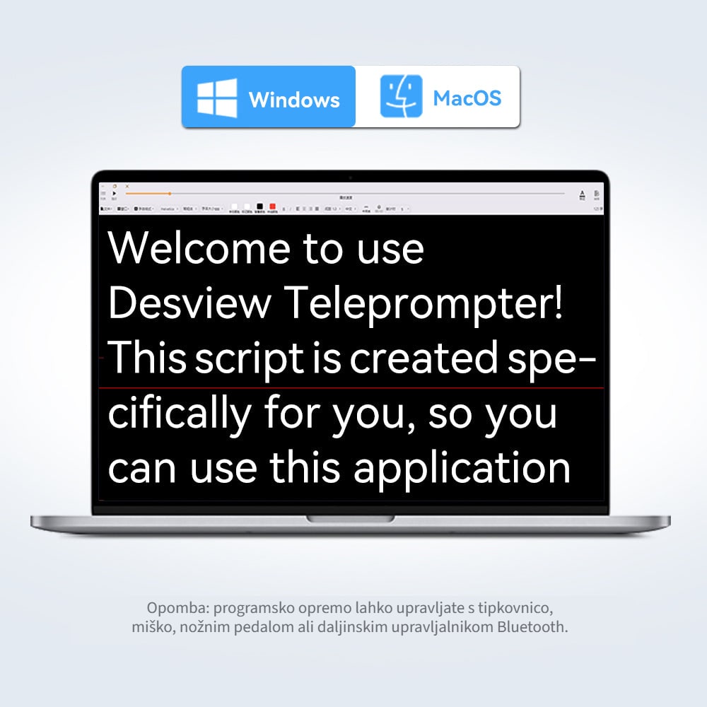 Programska oprema Desview Teleprompter