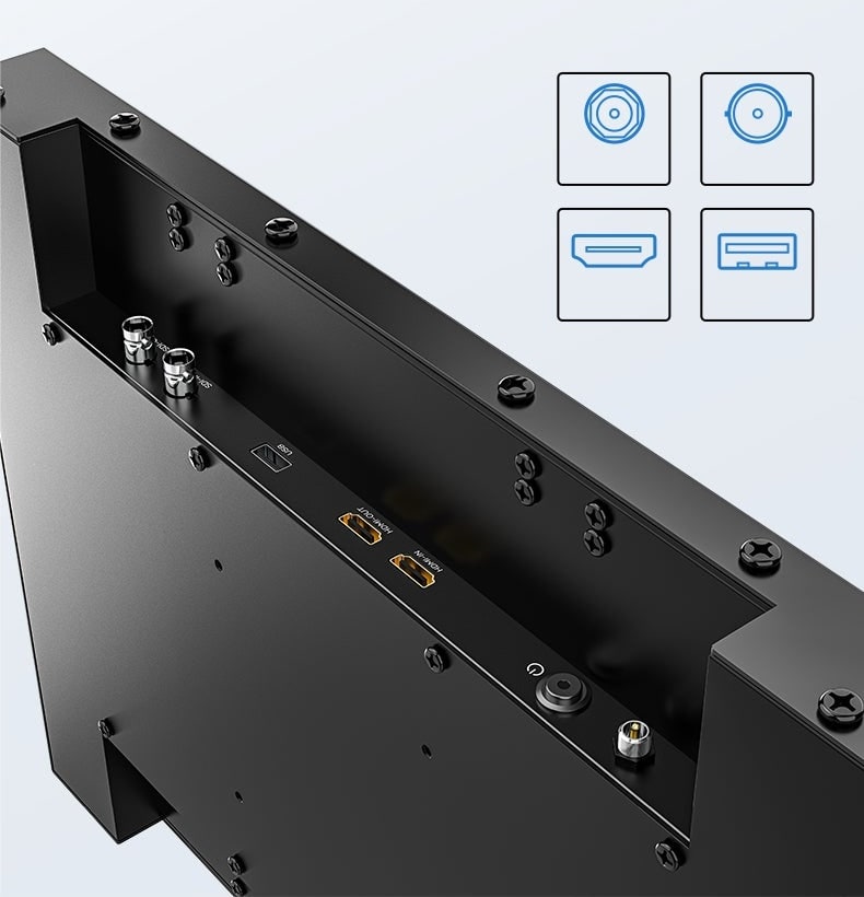 Priključki HDMI, SDI in USB-A
