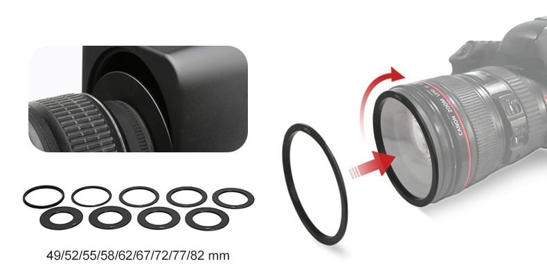 Adapterski obročki 49–82 mm