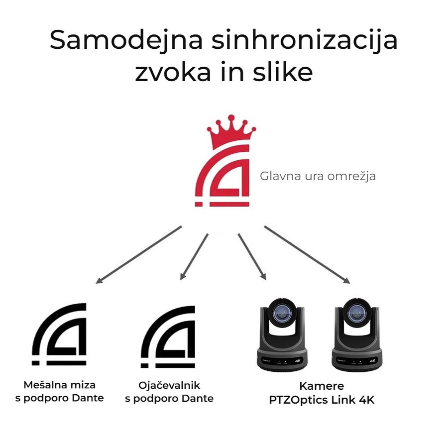 Sinhronizacija v omrežju Dante