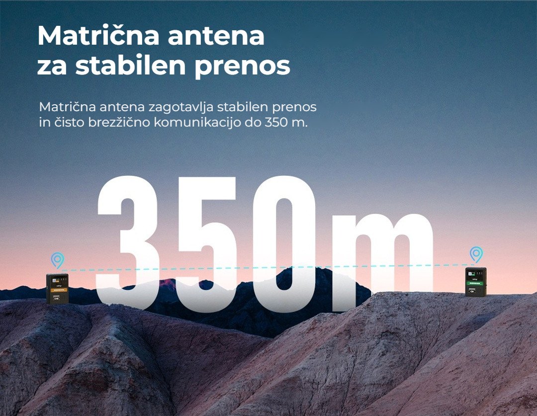 Doseg 350 m