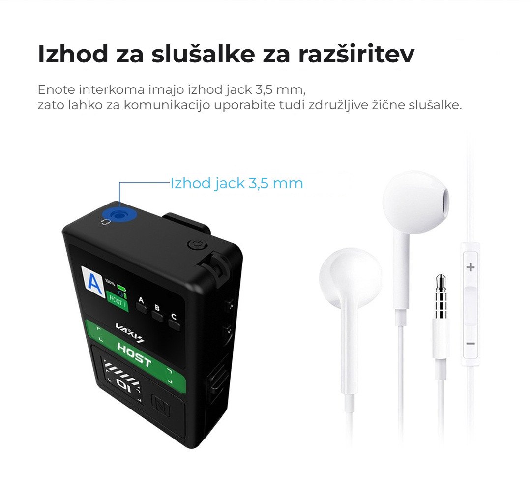 Izhod jack 3,5 mm