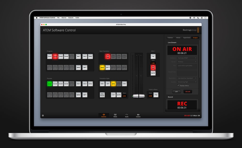 ATEM Micro Panel – Strojni gumbi za ATEM Software Control