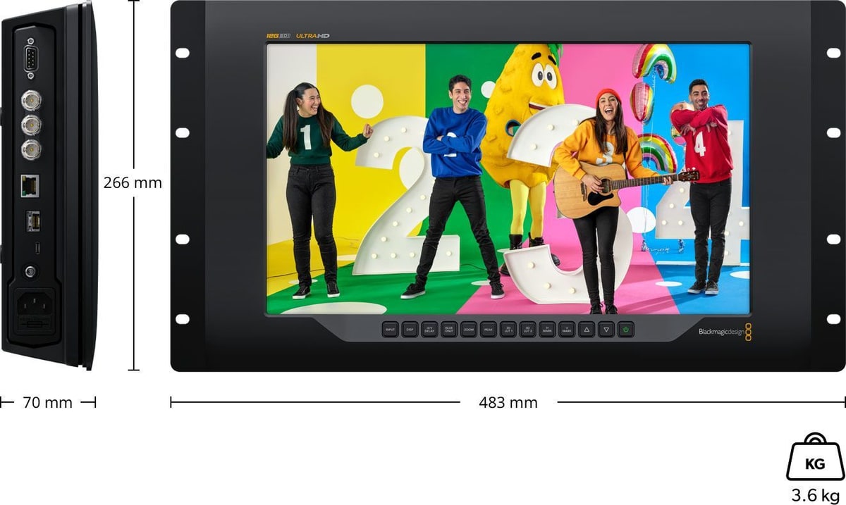 SmartView 4K G3 – Mere in teža