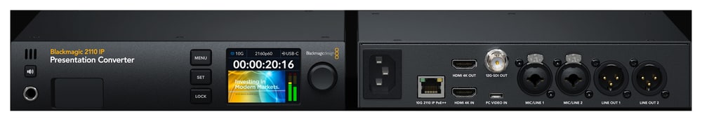 Blackmagic 2110 IP Presentation Converter – Prenosnik, ki ga napaja pretvornik