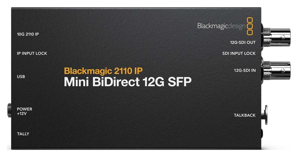 Blackmagic 2110 IP Mini BiDirect 12G SFP – Programski povratek in talkback