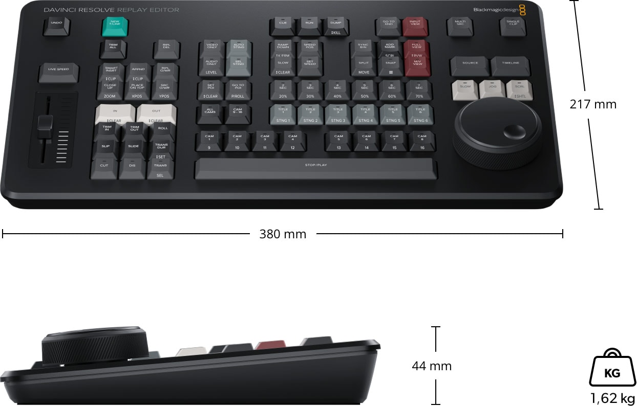 DaVinci Resolve Replay Editor – Mere in teža