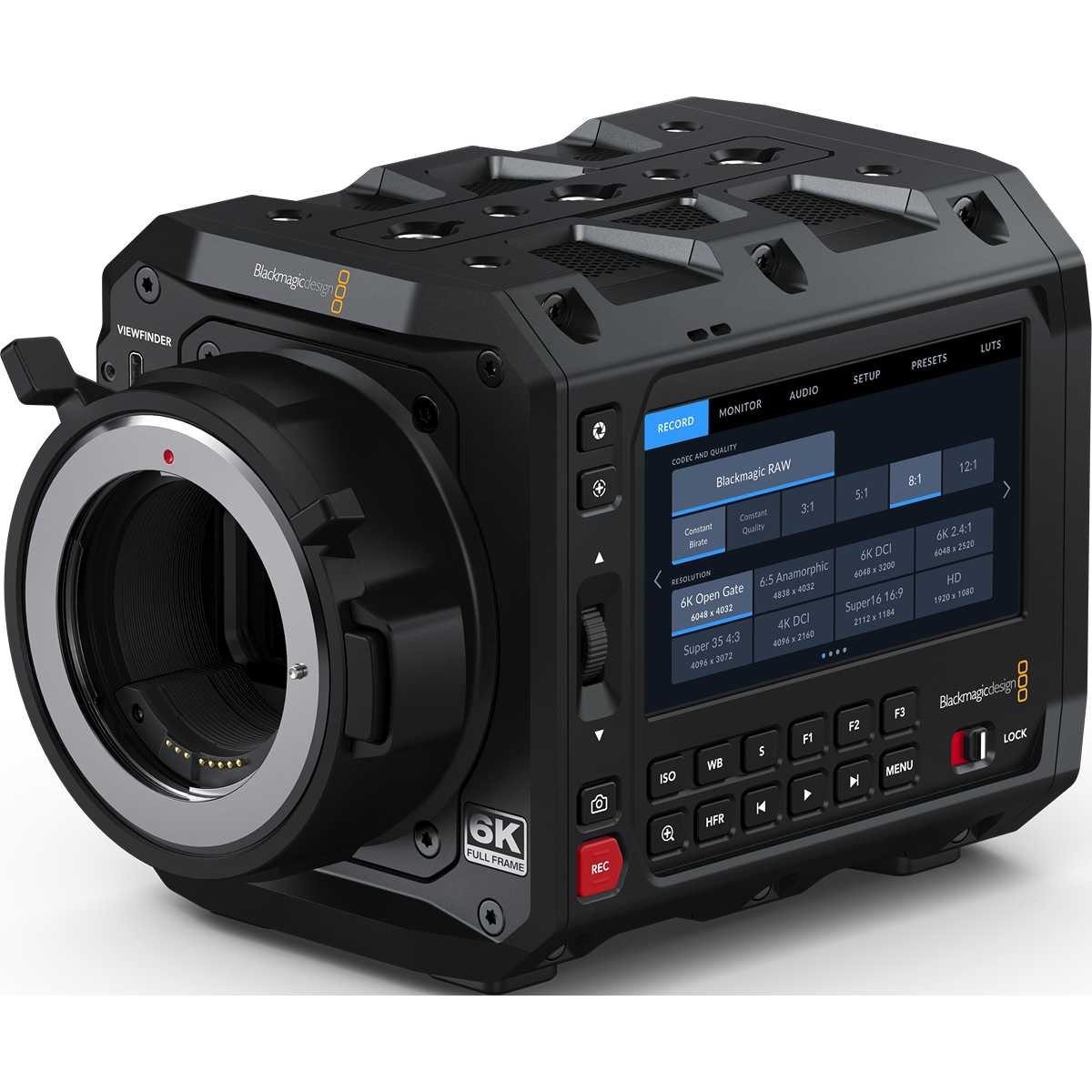 Blackmagic PYXIS 6K EF z zaklenljivim EF-bajonetom