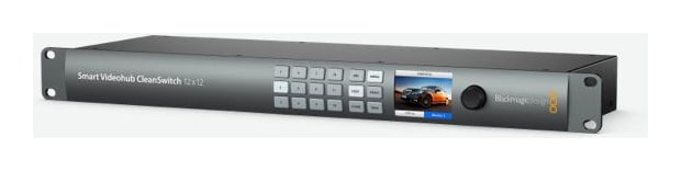 Blackmagic Smart Videohub CleanSwitch 12x12 – Upravljanje neposredno s sprednje plošče