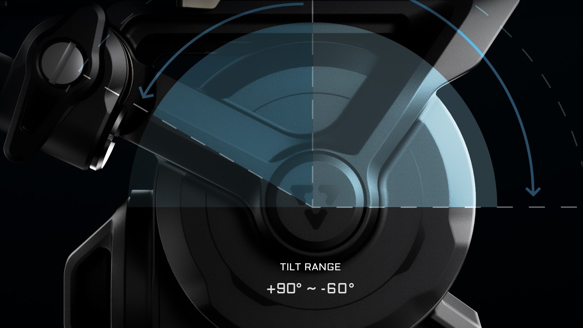 Tilta 75mm Cine Fluid Head with 2-Stage One Touch Carbon Fiber Tripod Legs (12KG)
