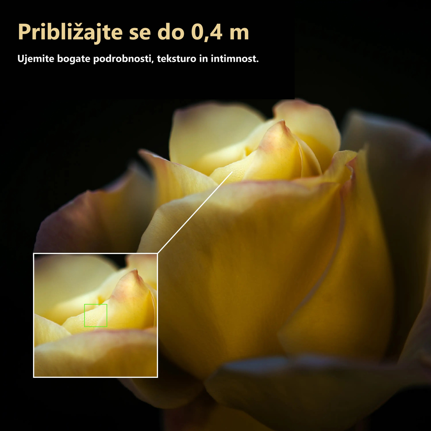 Simera 28 mm – oficiální ukázka minimálního zaostření 0,4 m