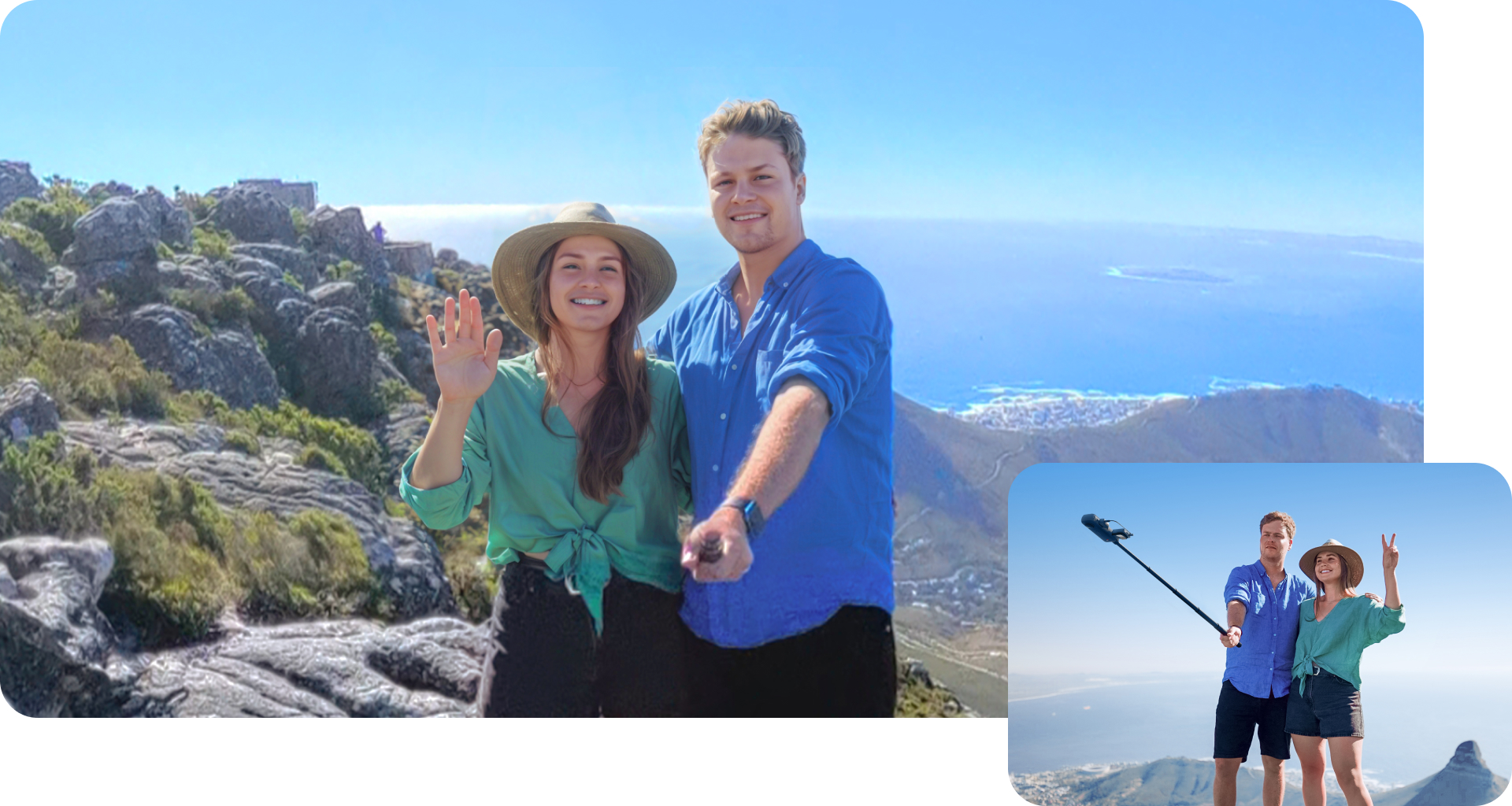 Insta360 X4 mikrofonski adapter used while filming a 360-degree scene