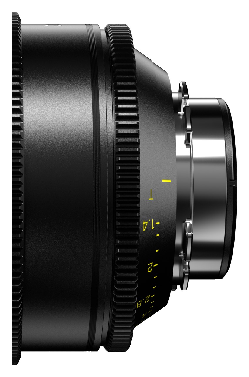 Detail objektivu DZOFILM Arles Prime 50 mm